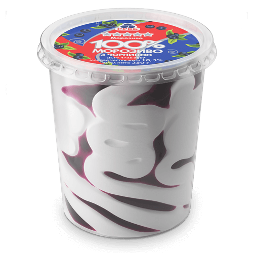«“100% Ice Cream” with Bilberries» Ice Cream