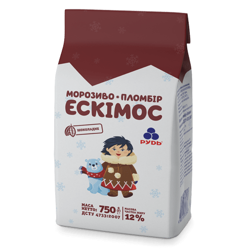 «“The Eskimos” Premium Chocolate Plombir Ice Cream» Ice Cream