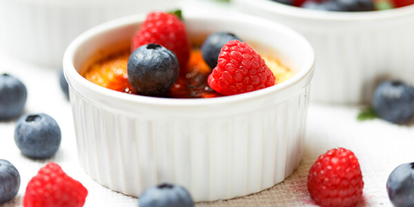 Berry Soufflé with Cottage and Cream Cheese