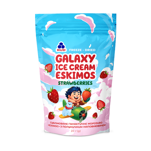 Мороженое ««Галактическое мороженое "Эскимос" с клубничным наполнителем»»