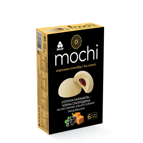 MOCHI «СОЛЕНАЯ КАРАМЕЛЬ – ЧЕРНАЯ СМОРОДИНА»