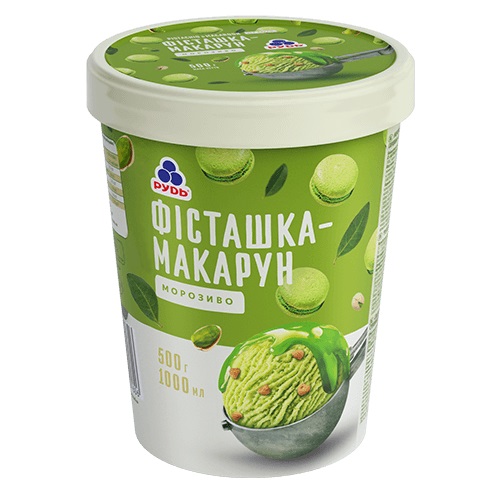 Мороженое в ведре «Фисташка-макарун» от ТМ «Рудь»