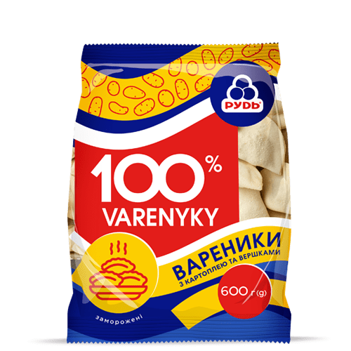 ««100 % ВАРЕНИКИ» З КАРТОПЛЕЮ ТА ВЕРШКАМИ» Products