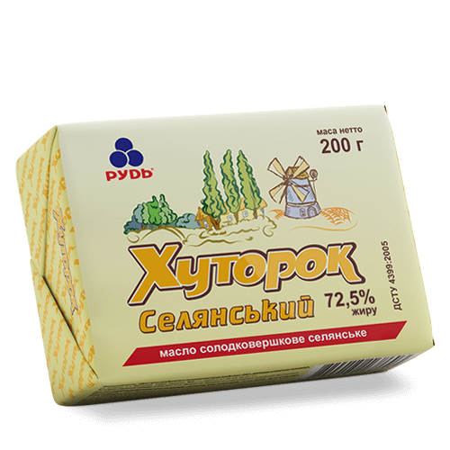 Продукция ««Хуторок Крестьянский», 72,5%»