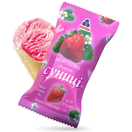 Мороженое ««Со вкусом земляники»»