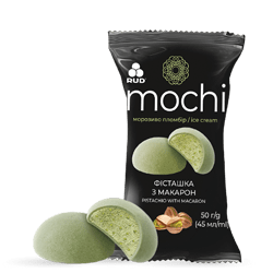 MOCHI "PISTACHO CON MACAROONS"