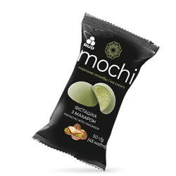 “PISTACHIO WITH MACAROONS” MOCHI