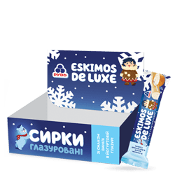 «Eskimos de Luxe ванильный сырок в йогуртовой глазури, мультипак»