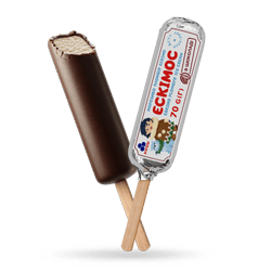 CYLINDRICAL ESKIMOS ICE CREAM IN CHOCOLATE