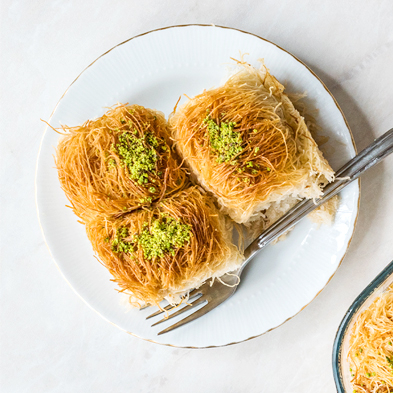 Greek dessert “Kadaif”